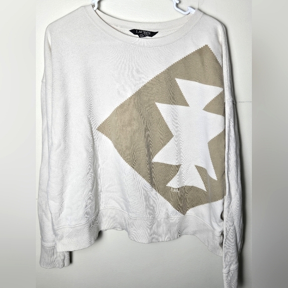 Ralph Lauren Southwest Aztec Knit Pullover Sweater Western Cabincore, Large - Picture 1 of 3